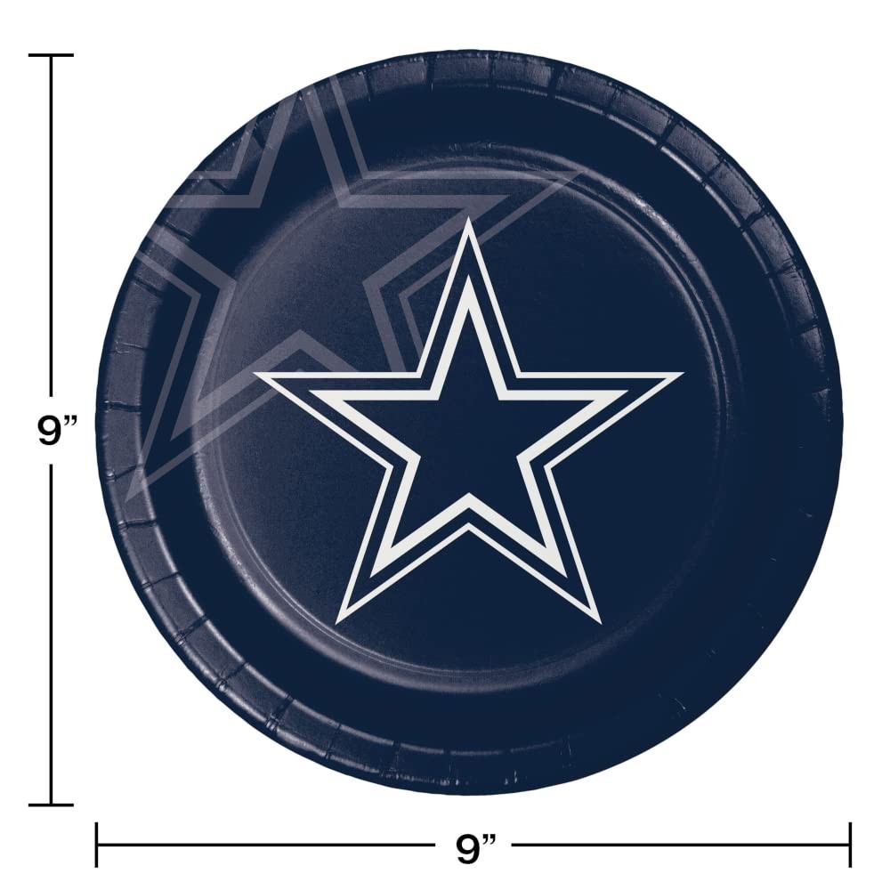 Dallas Cowboys Paper Plate and Napkin Party Kit, 72 ct, Officially Licensed