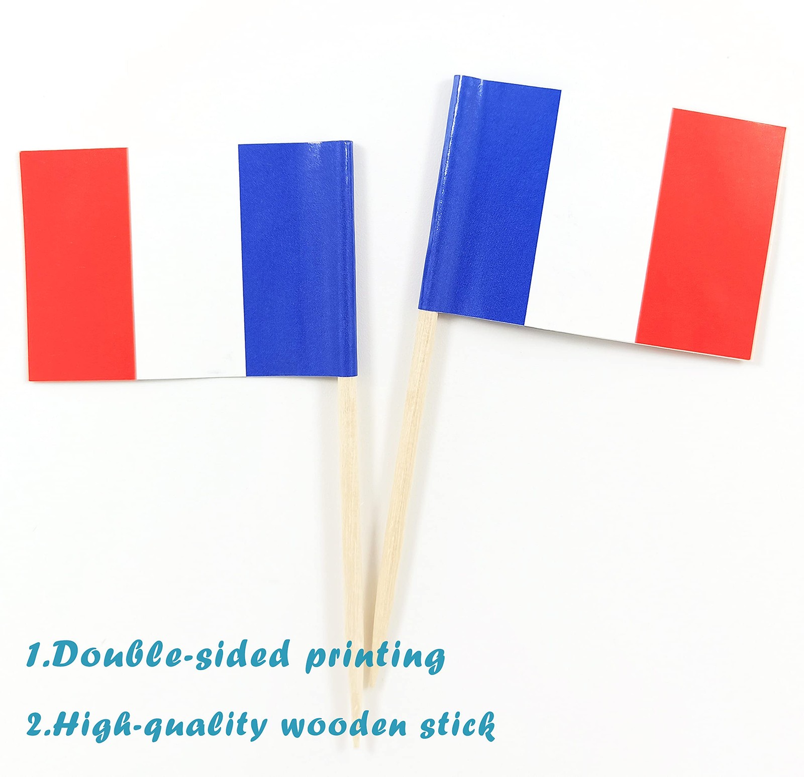 France Toothpick Flag French Mini Small Cupcake Topper Flags 100pcs