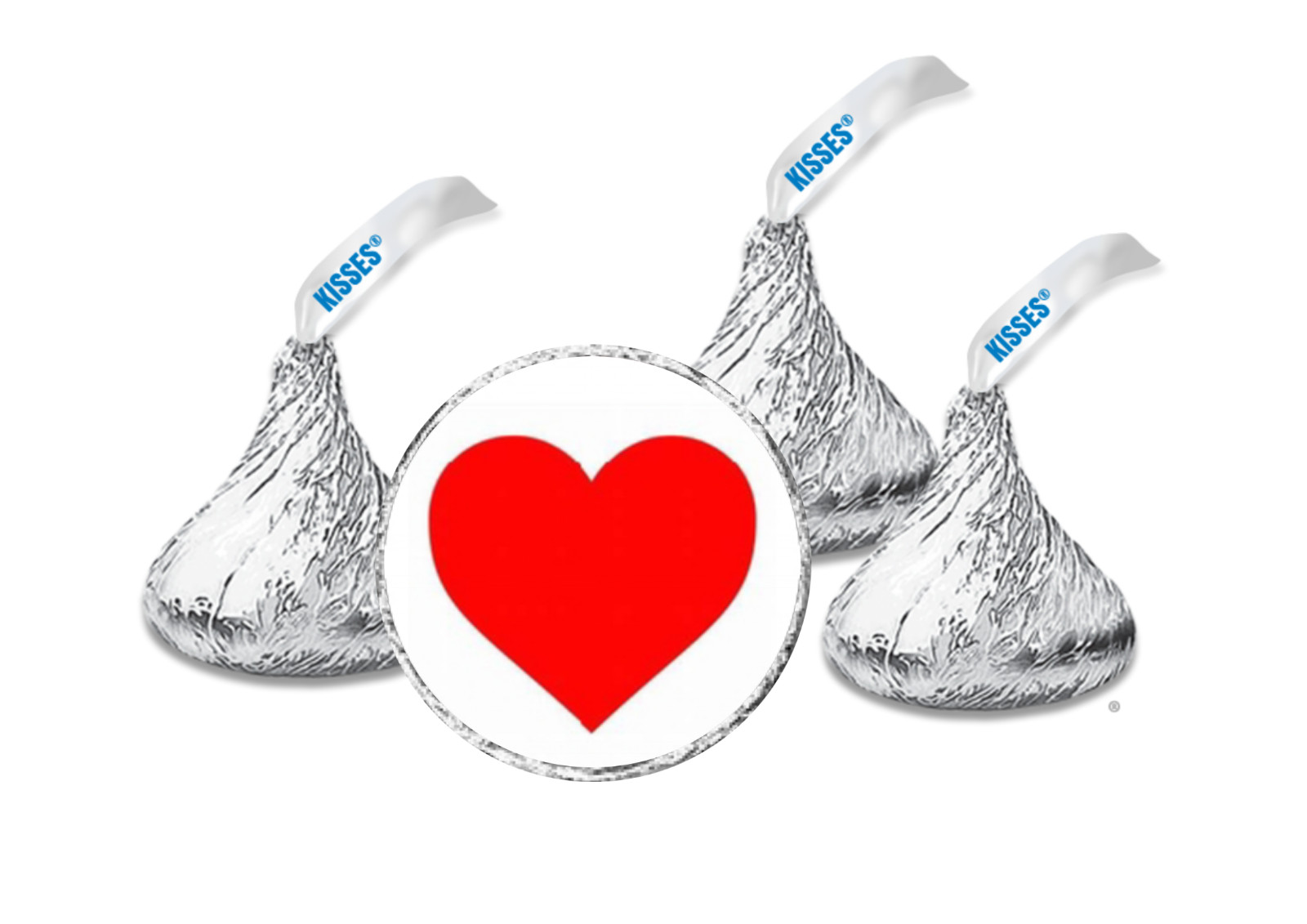 108 Valentines day party decorations, red heart hershey kiss labels, stickers