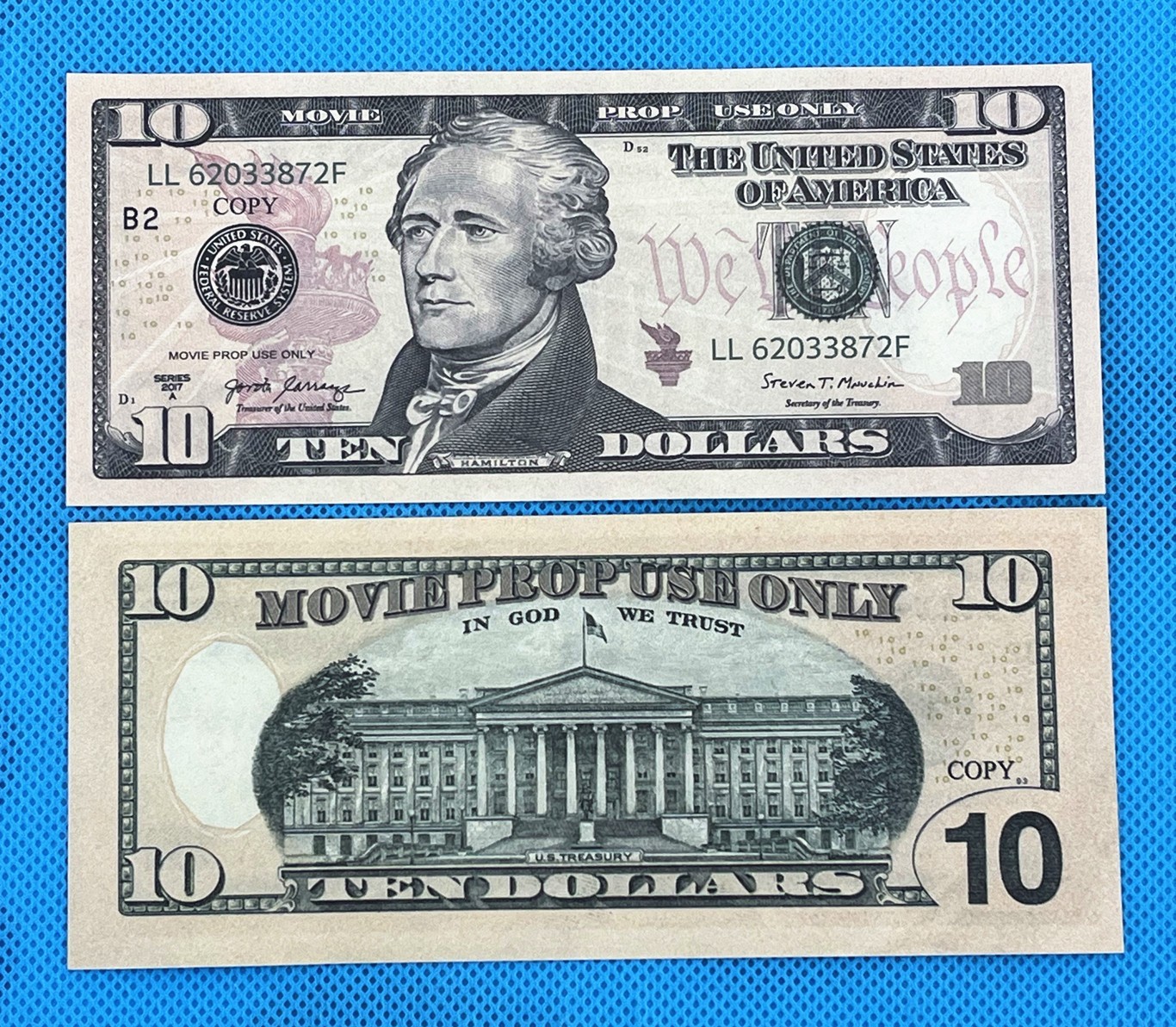 300 Pieces $10 Bills Prop Replica Money for Movies, Parties, Tik Tok, Instagram