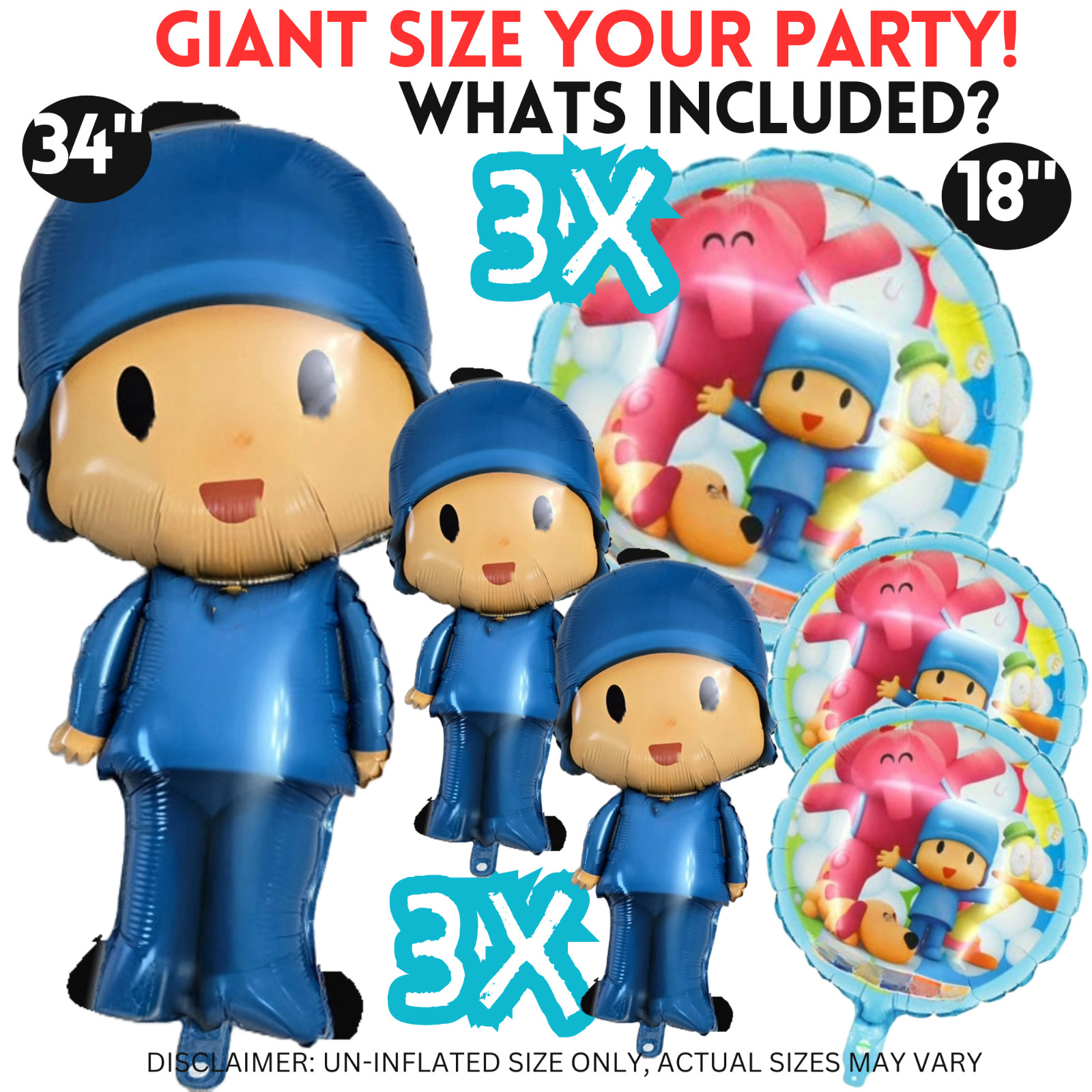 Pocoyo pato birthday party supplies favor centerpiece decoration event theme