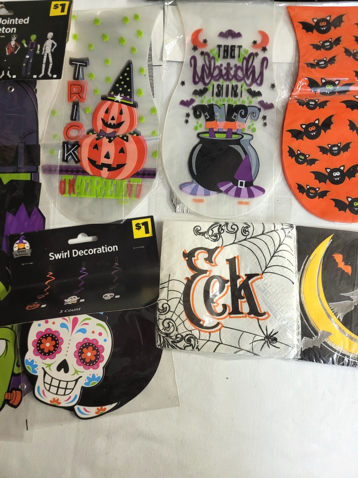 Lot of Halloween Party Decorations & Tableware