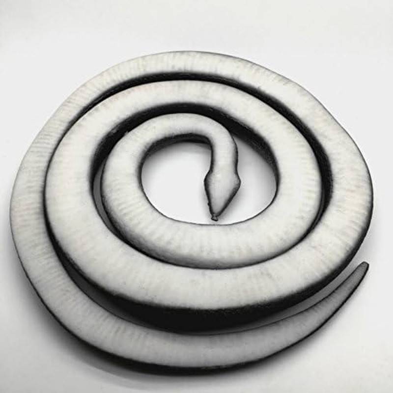 53″ Rubber Snake Realistic Fake Snakes Prank Toy to Keep Birds Away Scare |