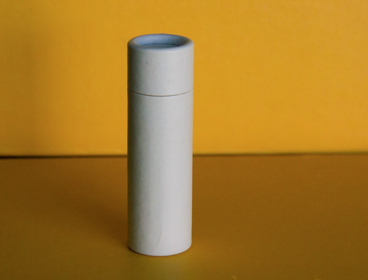 500 White Oil Proof Paper Lip Balm Tubes .3 oz 1/3 Cardboard Containers