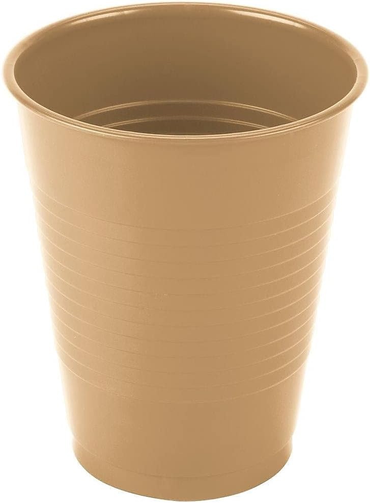 Glittering Gold 16oz Plastic Cups (20 Cups)