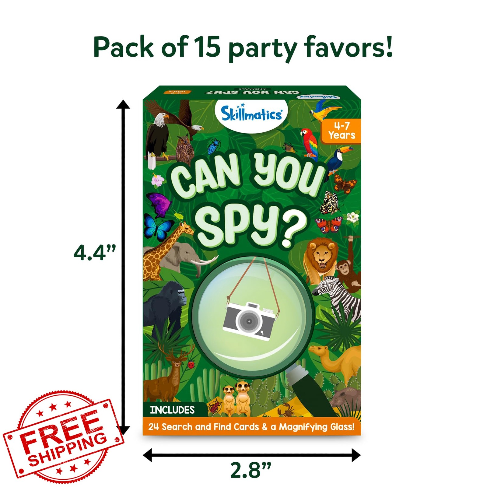 Skillmatics Can You Spy Animals Card Set