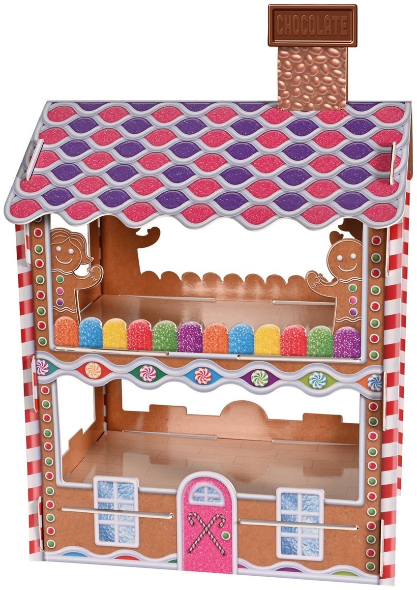 Gingerbread House Treat Stand of Size 17½” x 11_” for Christmas – Beistle