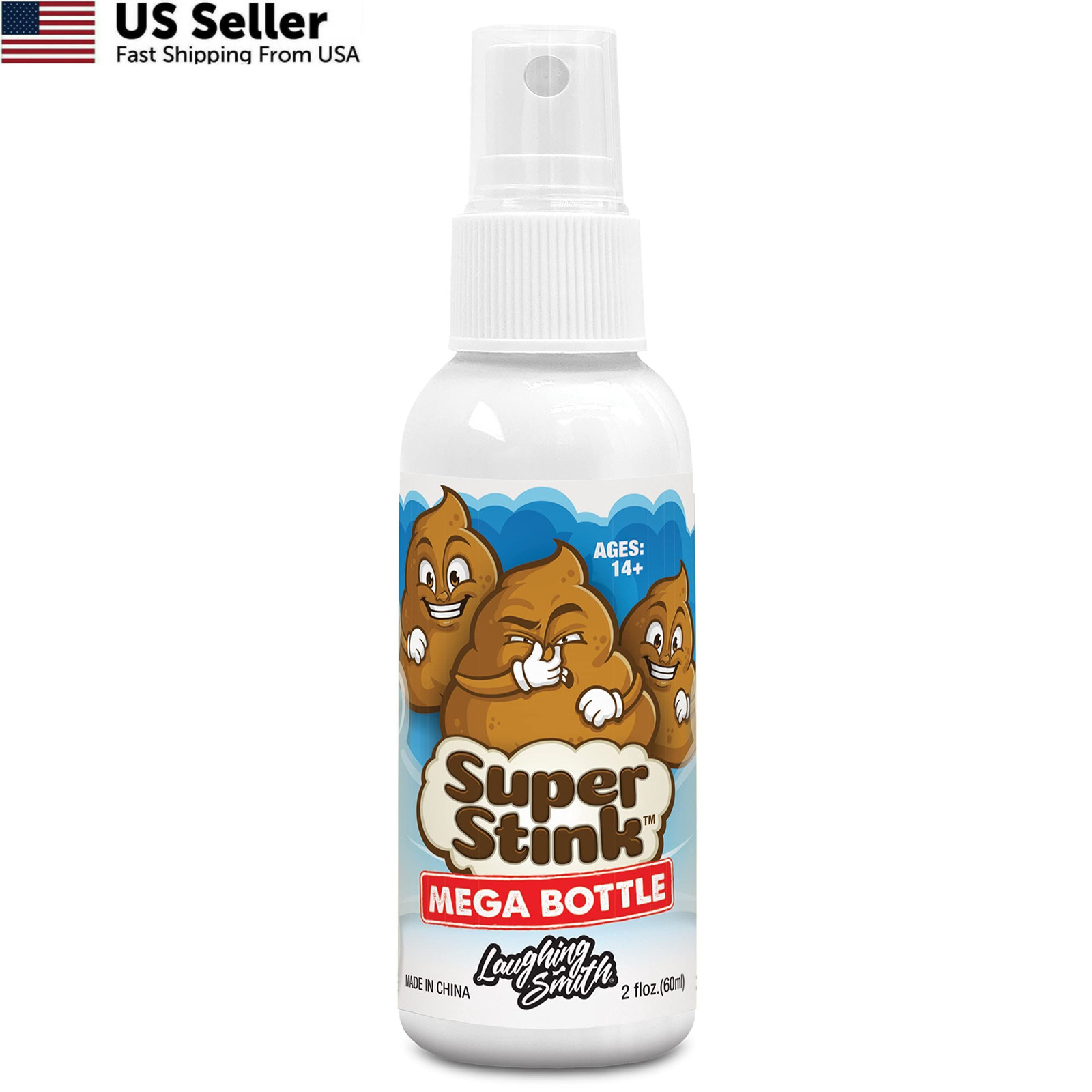 SUPER STINK (Mega Size 60ml) – Fart Spray – ‘Insanely Strong’ zzzz-s, Brown