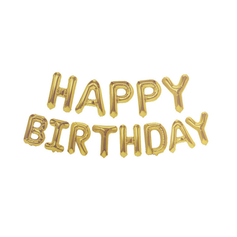 16 Inch “HAPPY BIRTHDAY” Letters 13 Pcs Foil Balloons Party Decoration 6 Colors
