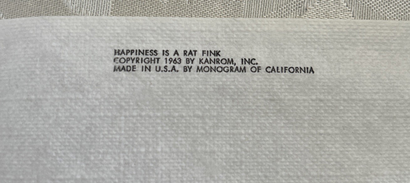Happiness is a Rat Fink. 36 Cocktail Napkins. Adult Jokes Gag. Complete Set