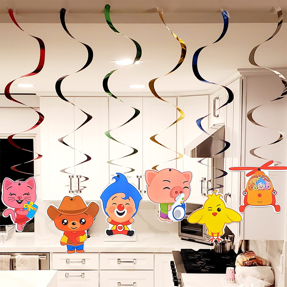 PLIM PLIM PARTY SUPPLIES DECORATION BALLOONS BANNER TABLE COVER THEME CAKE