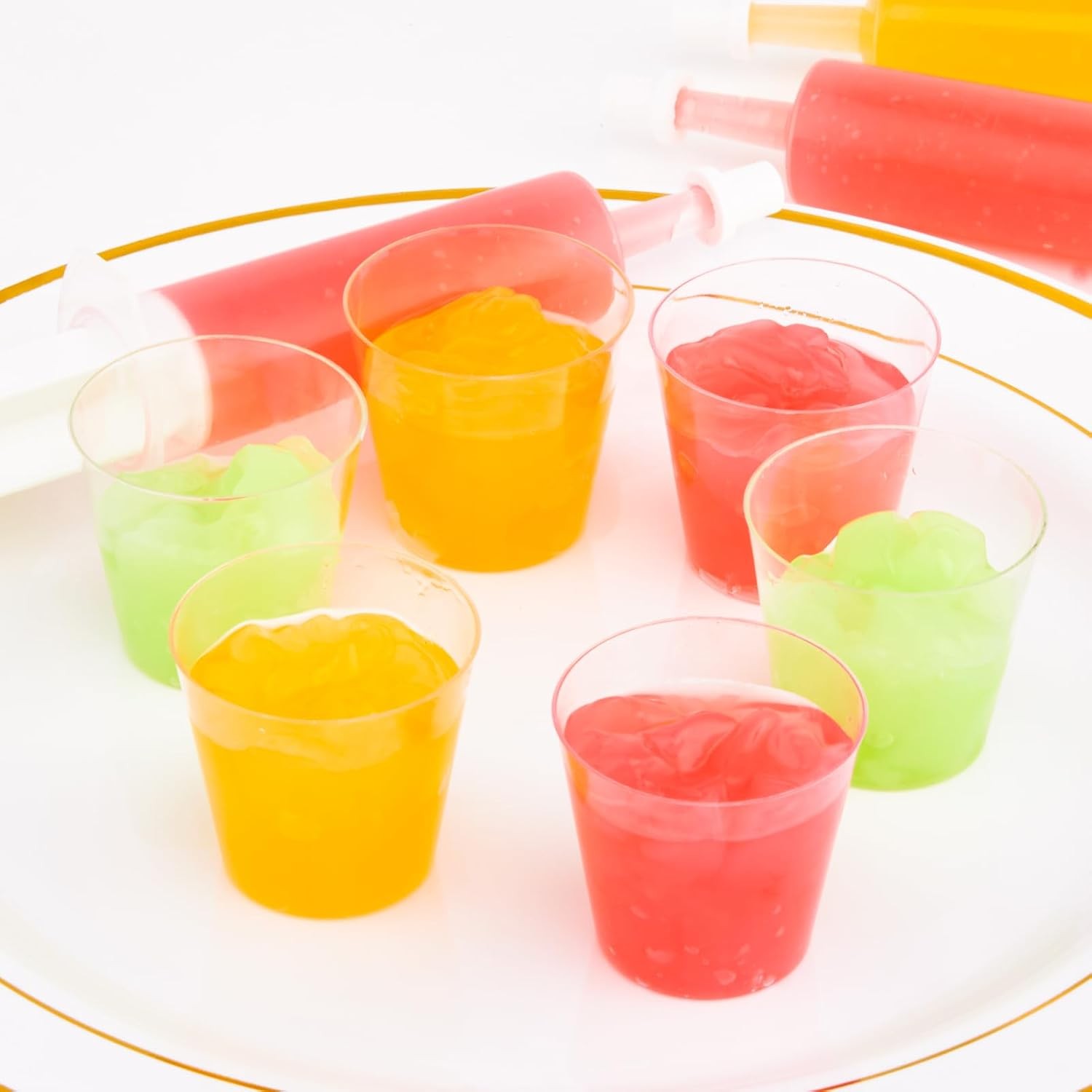 500 Pack Plastic Shot Glasses 1 oz Disposable Cups 1 Ounce Tasting Cups Party