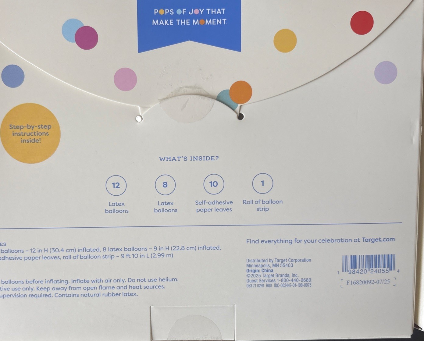 Spritz Balloon Decor Kit