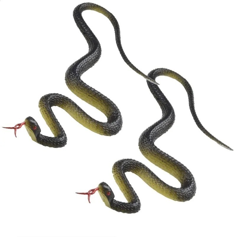 Fake Rubber Snake Toy, 45cm Realistic Prank Trick Toy With Tongue Stick Out, Per