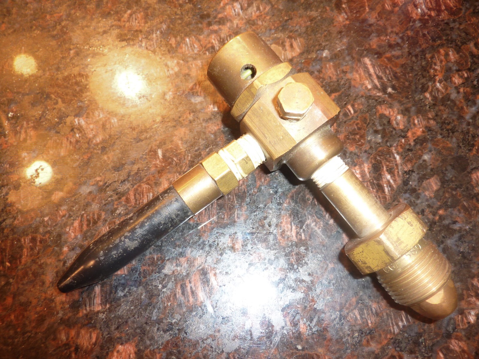 HELIUM BALLOON INFLATOR FILLER BRASS AIR NOZZLE DISPENSER CGA-580