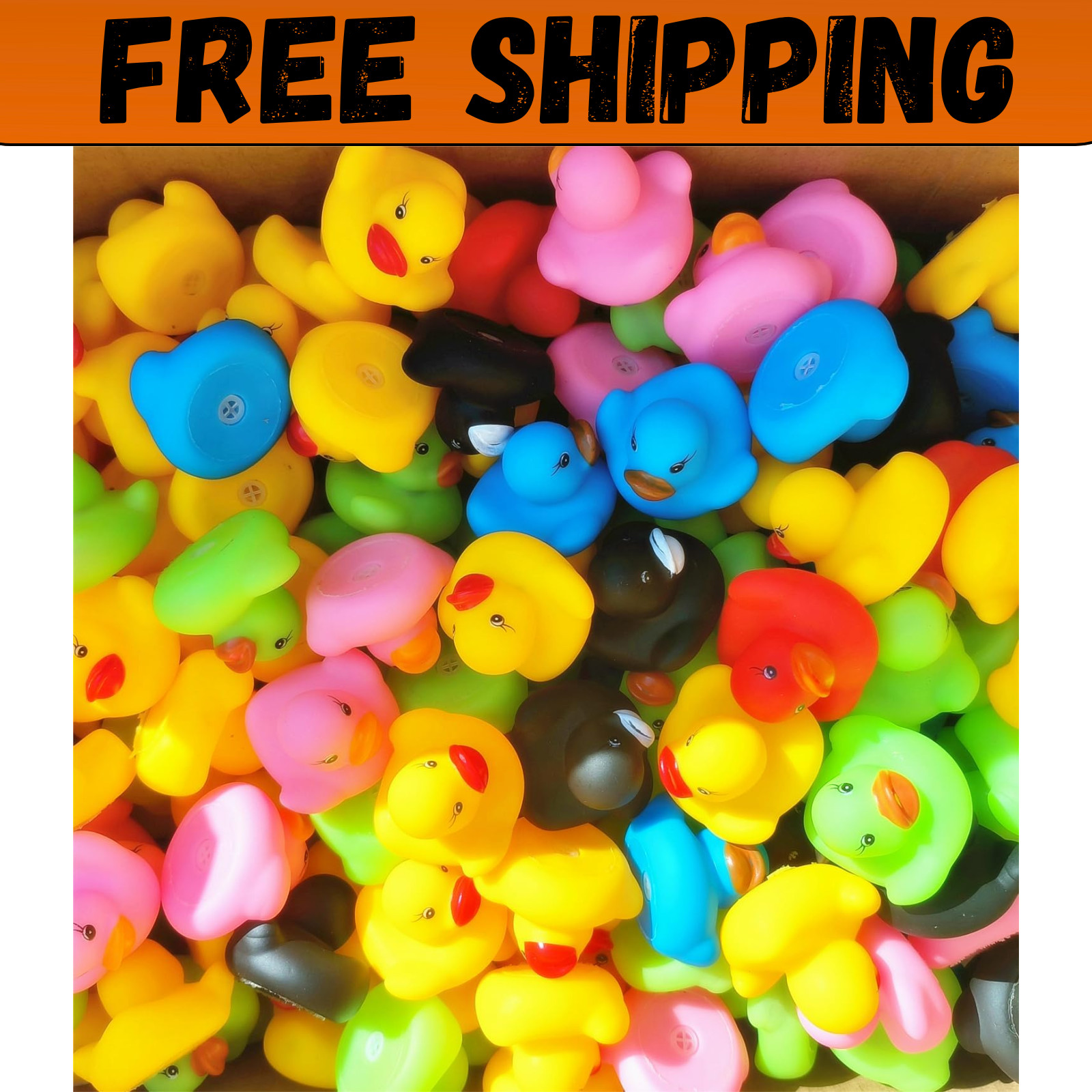 50pcs Rubber Ducks in Bulk,Assortment Duckies for Jeep Ducking Floater Bath Toys