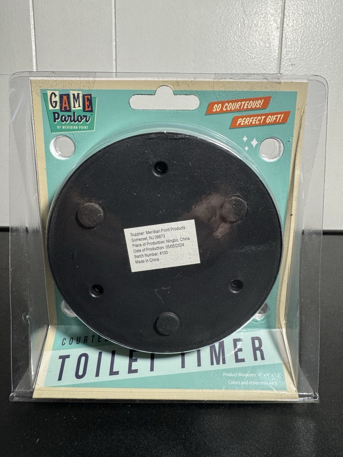 Gag Gift – Courtesy Toilet Timer~ Warn Your Family!
