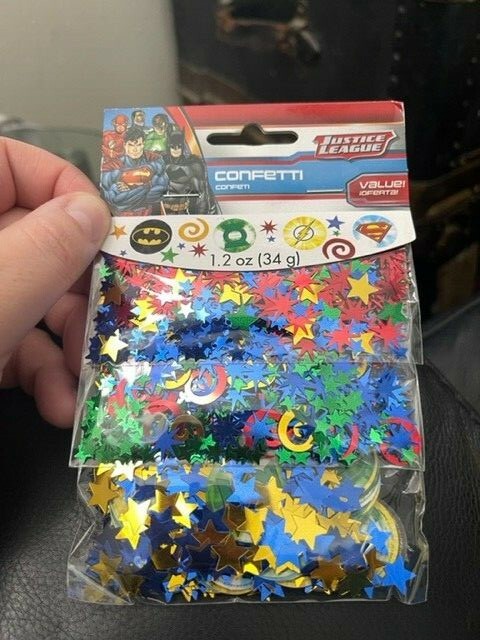 Justice League Superhero Confetti Value Pack 1.2oz. New!!!