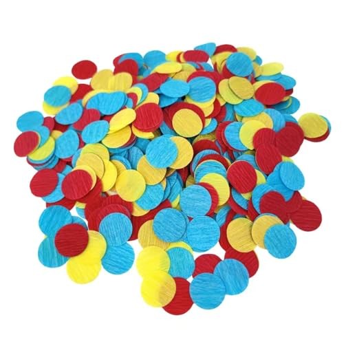 Carnival Circus Table Confetti Red/Yellow/Blue 1 Inch