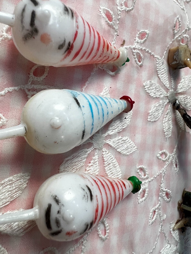 Vintage Cake Toppers Candle Holders Circus Theme Hong Kong Lot of 8