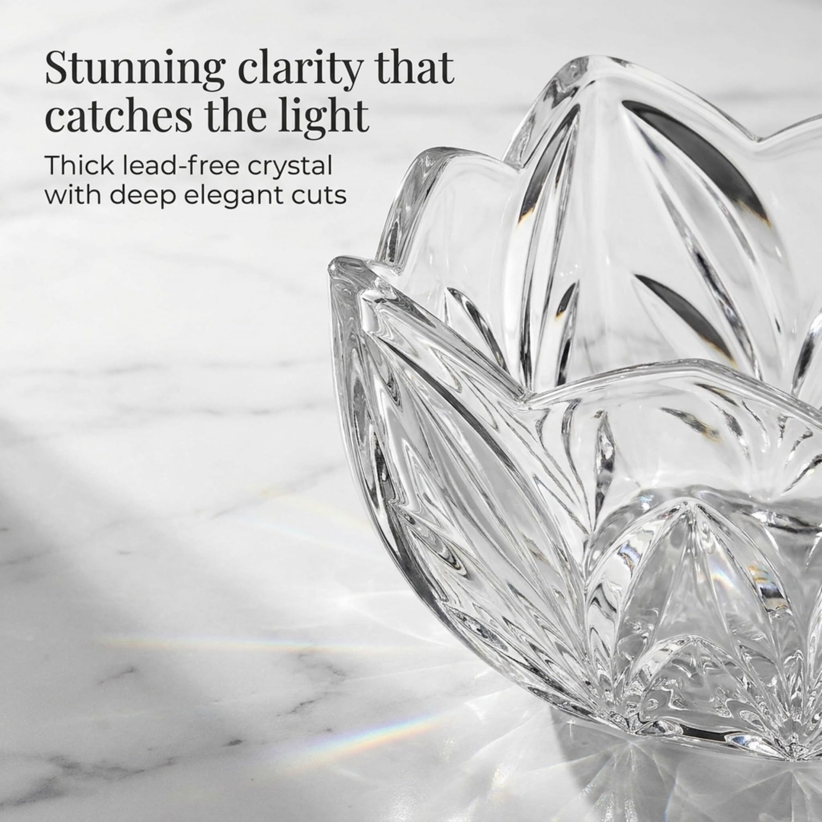 Godinger Square Bowl – Shannon Crystal