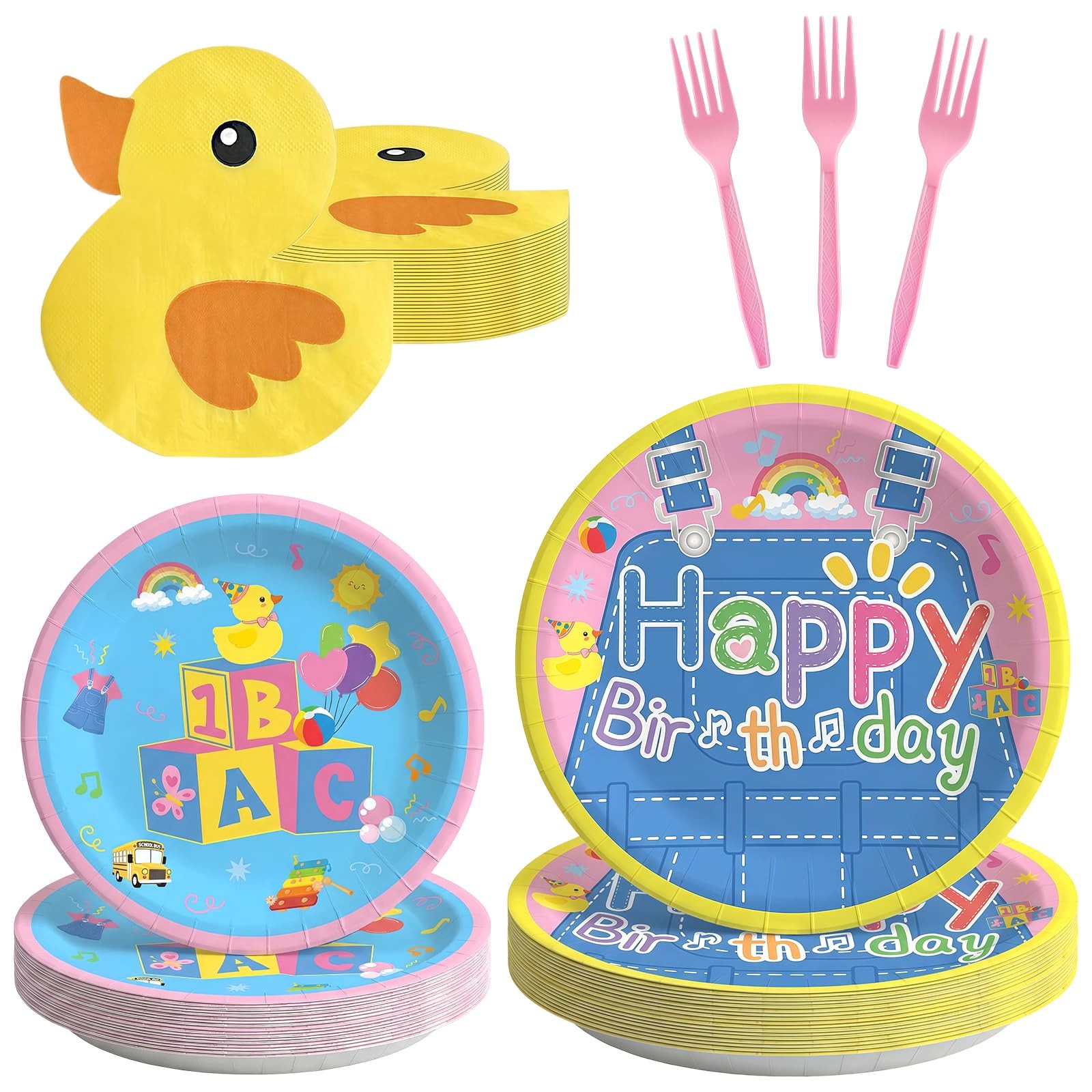 96 pcs Rachell Cartoon Teacher Party Decorations, English Teacher Paper Party…