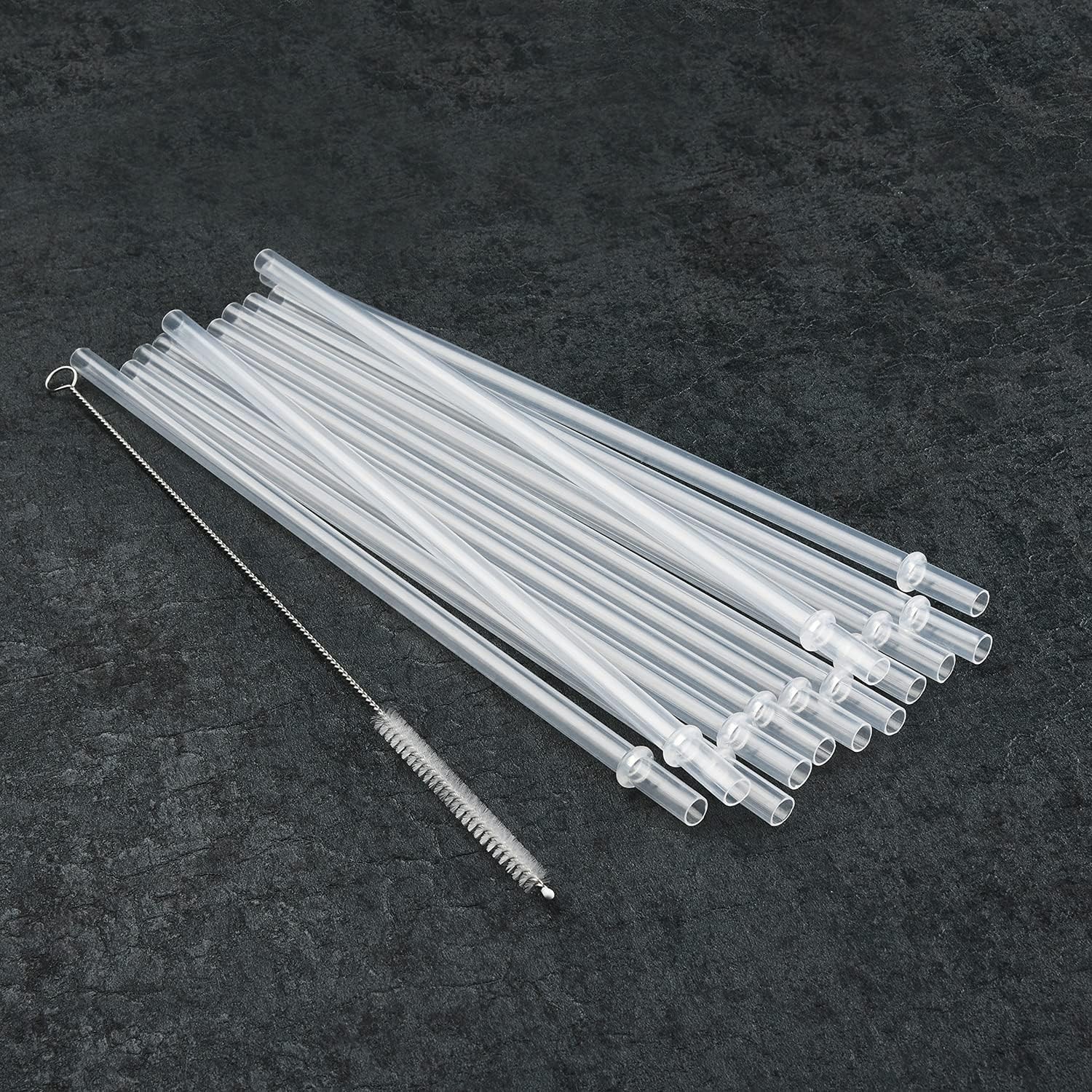 12 Clear Replacement Drink Straws – BPA-Free, Dishwasher Safe for 16-32 oz Cups