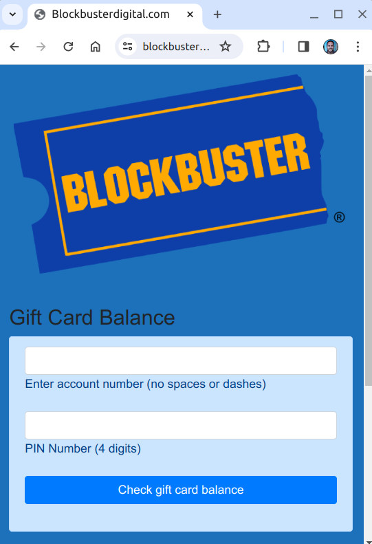 (4) Blockbuster Prank Gag Gift Card – Birthday Christmas Graduation Gag FUNNY