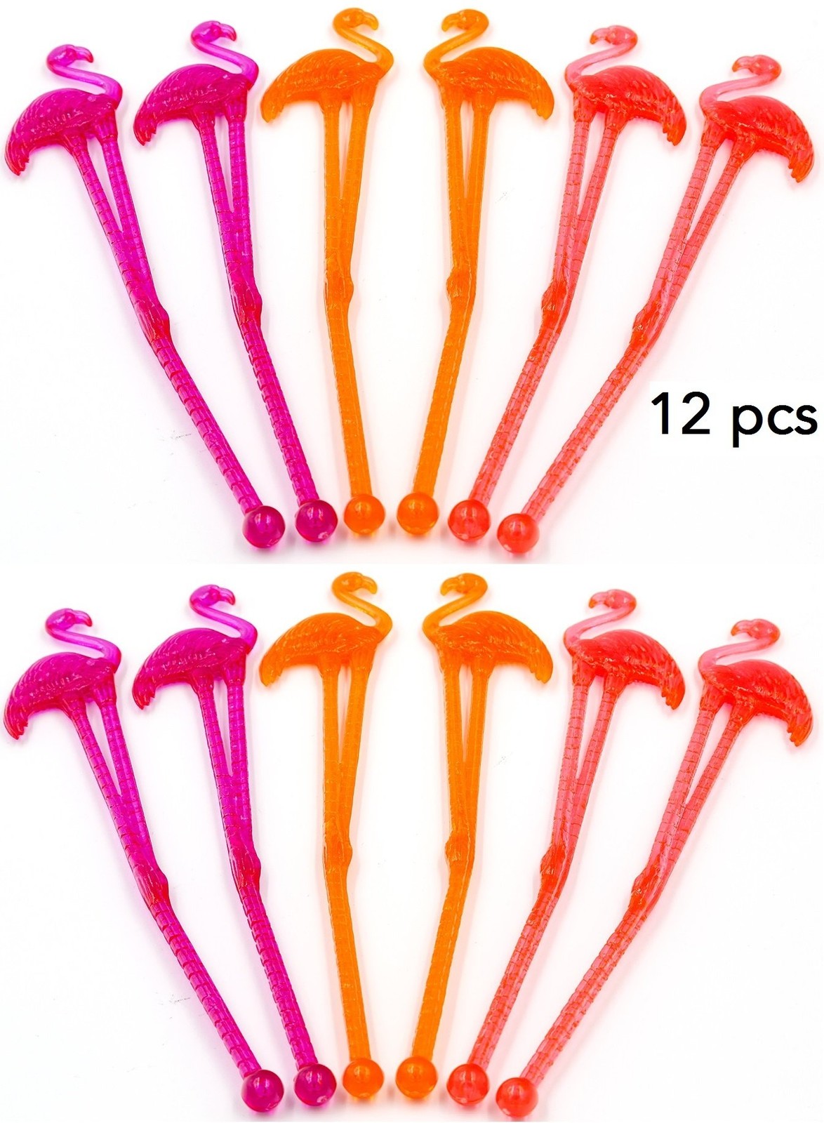Ultimate Bar Caddy Assorted Swizzle Sticks, Disposable 60 Pieces, Multicolor
