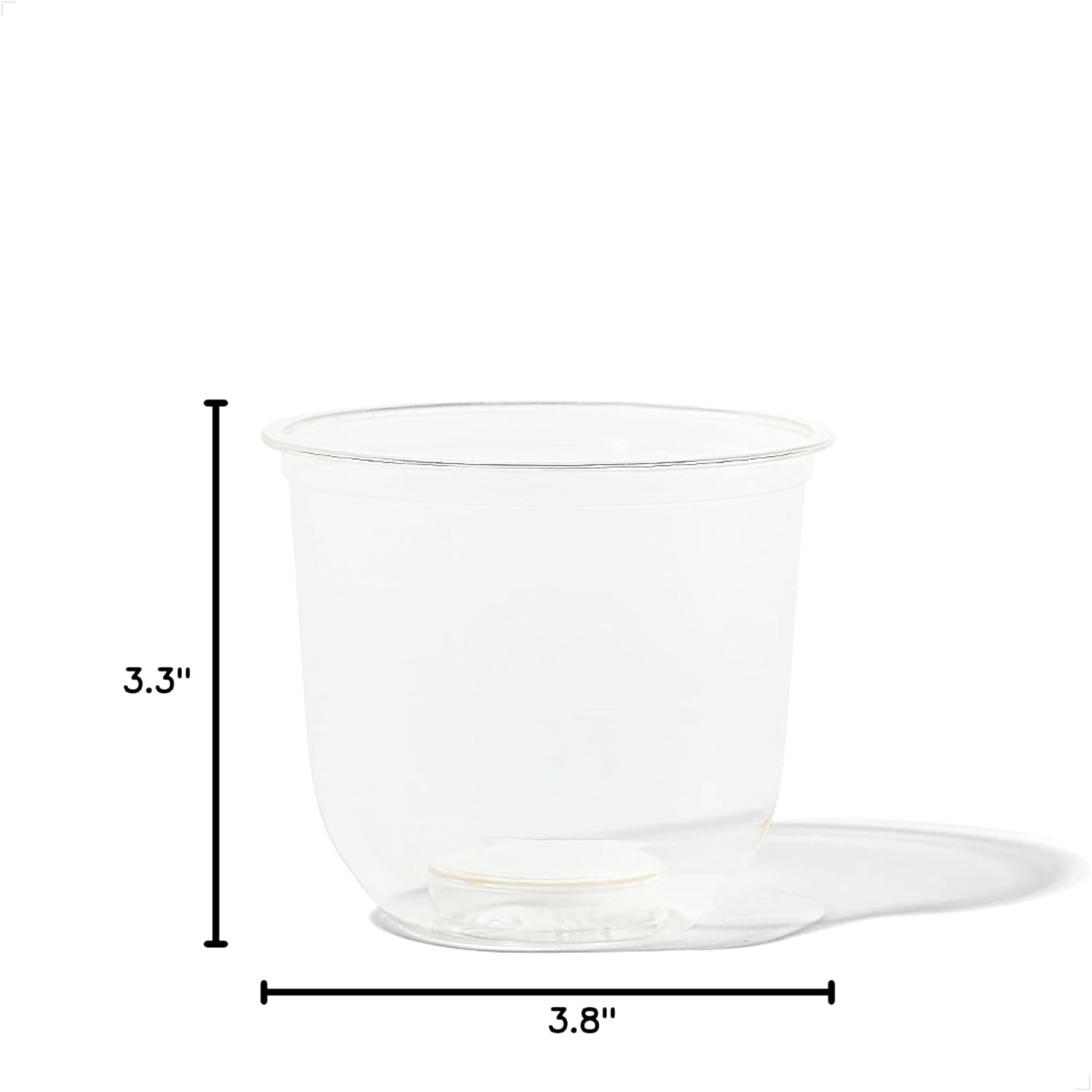 TOSSWARE NATURAL Arc – Plant Based Clear Cold Cups 12 oz – Plastic Alternative f
