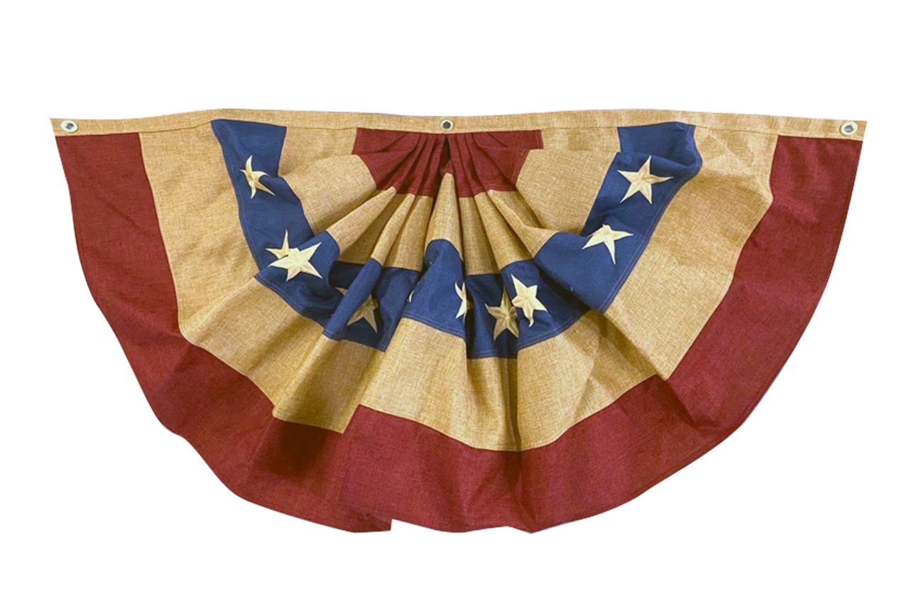 Briarwood Lane Burlap Patriotic Bunting 72″ x 36″