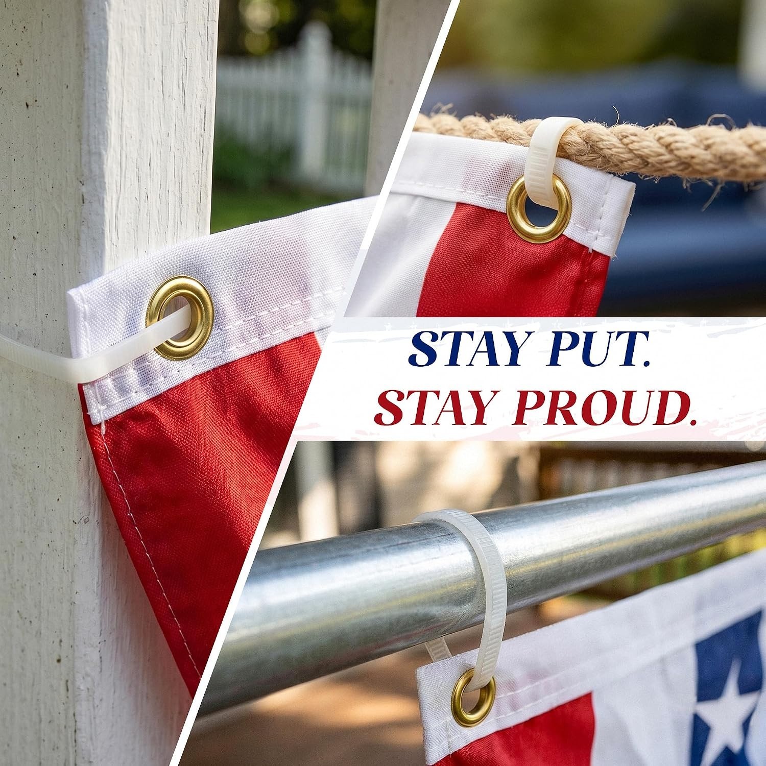 Vivid 4th of July American Flag Bunting for Outdoor Celebrations