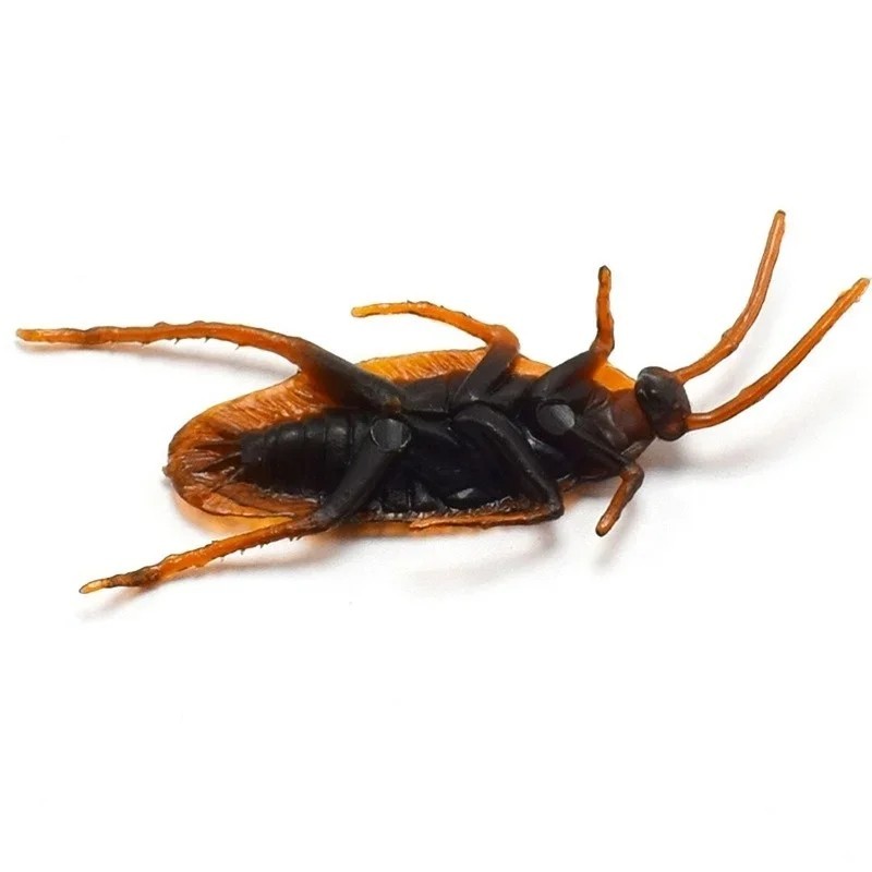 Prank Cockroaches Realistic Cock Roach Rubber Fake Creepy Bugs Gag Toy Joke