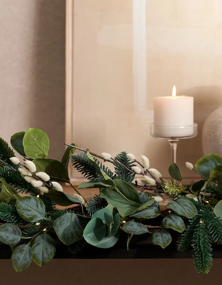 The White Company 180cm Pre Lit Foraged Winter Garland Brand New With Tags