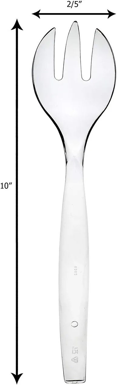 9 Pcs Disposable Serving Utensils Plastic Serving Spoons 10″ Forks 10″ Tongs 6″
