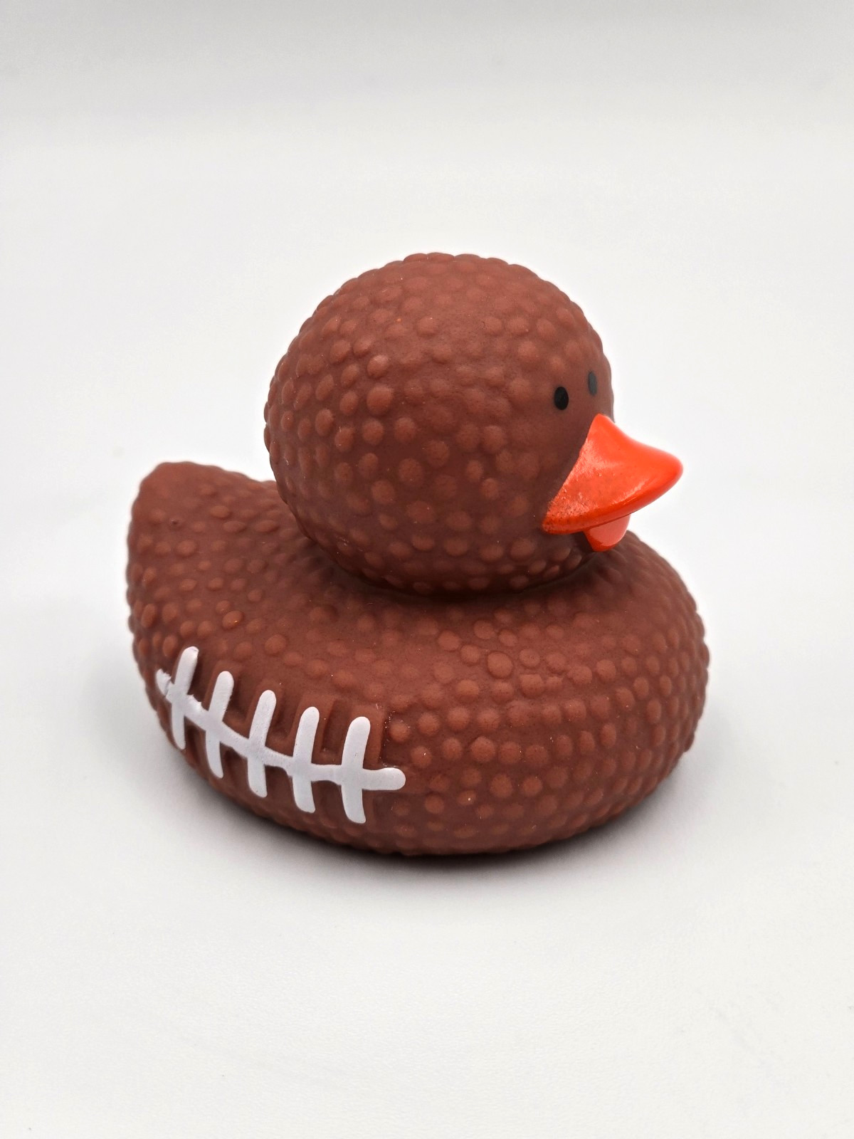 Football Rubber Duck, 1.75 Inches, Pigskin Football Theme Duck, Jeep Ducking