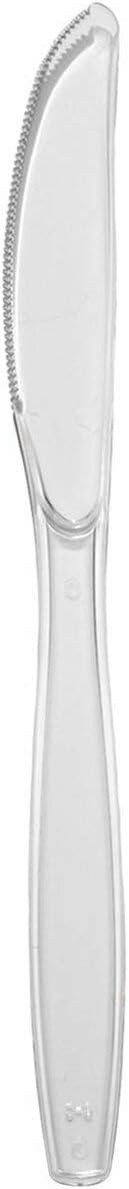 Kaya Clear Disposable Plastic Knives – 7.5″ (Pack of 100) – BPA-Free,