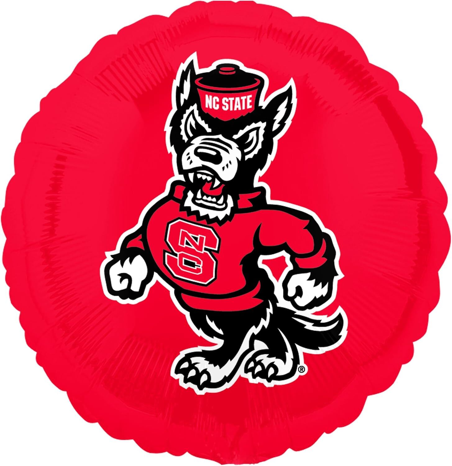 North Carolina State Wolfpack NCAA Sports Party Decoration Round Mylar Balloon