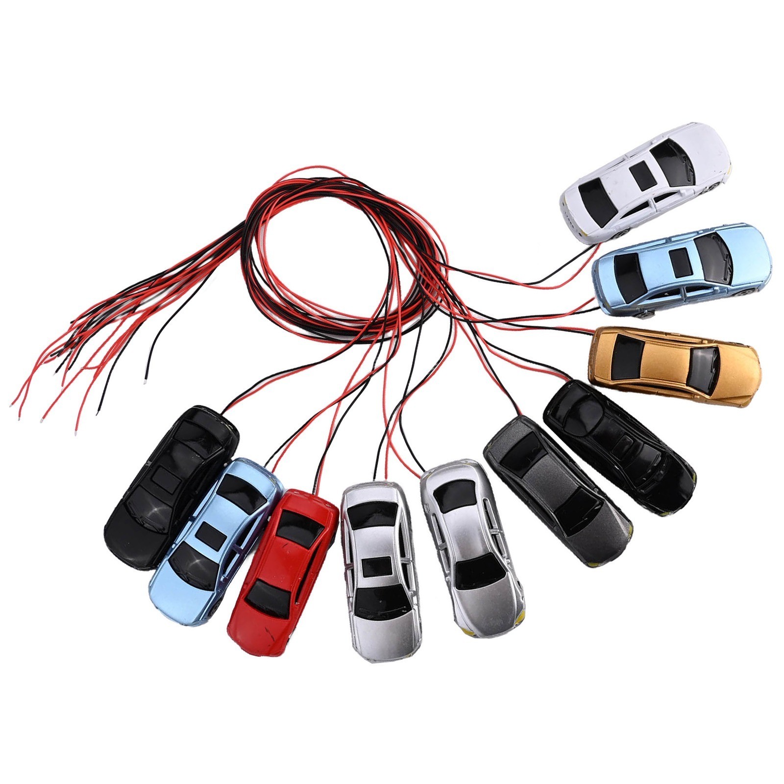 Brighten Lights Your Model Car Train With 10 H0 Scale Up Assorted Colors
