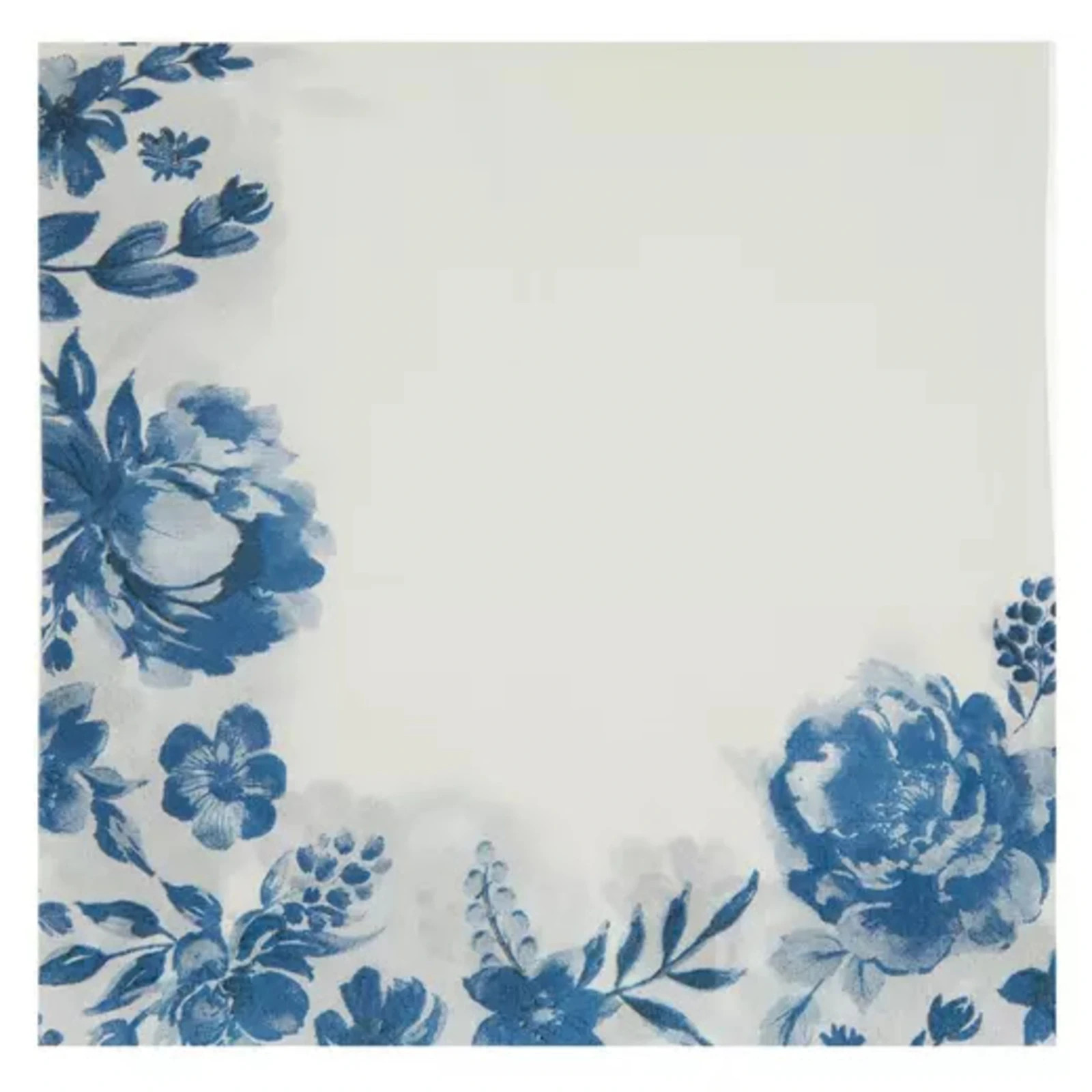 Deep Scalloped Floral All Occasion Disposable Tableware Paper Plates and Napkins