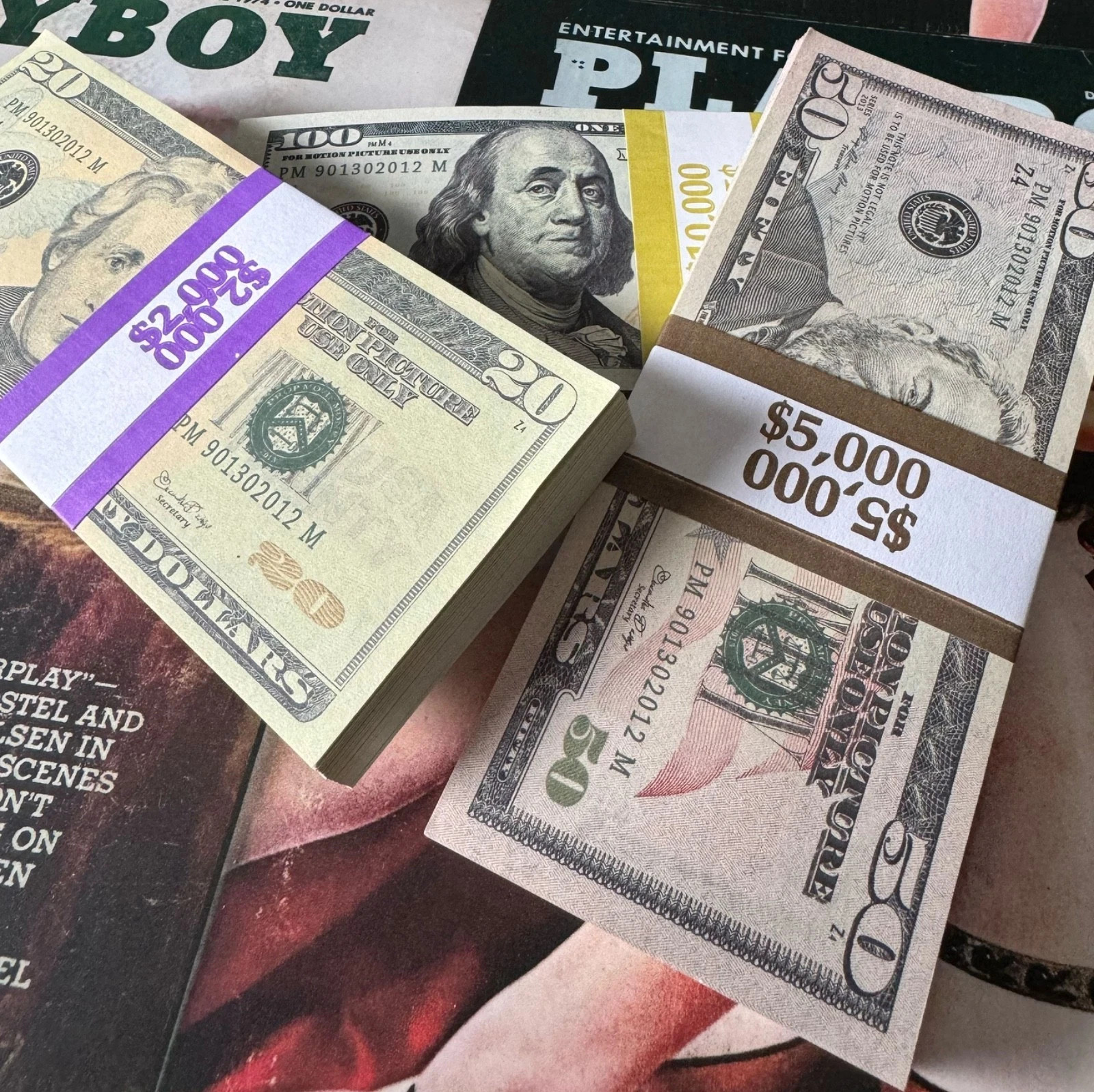 New Money Props Toy Play Fake Bills f Video Learning Education Toys10/20/50/100