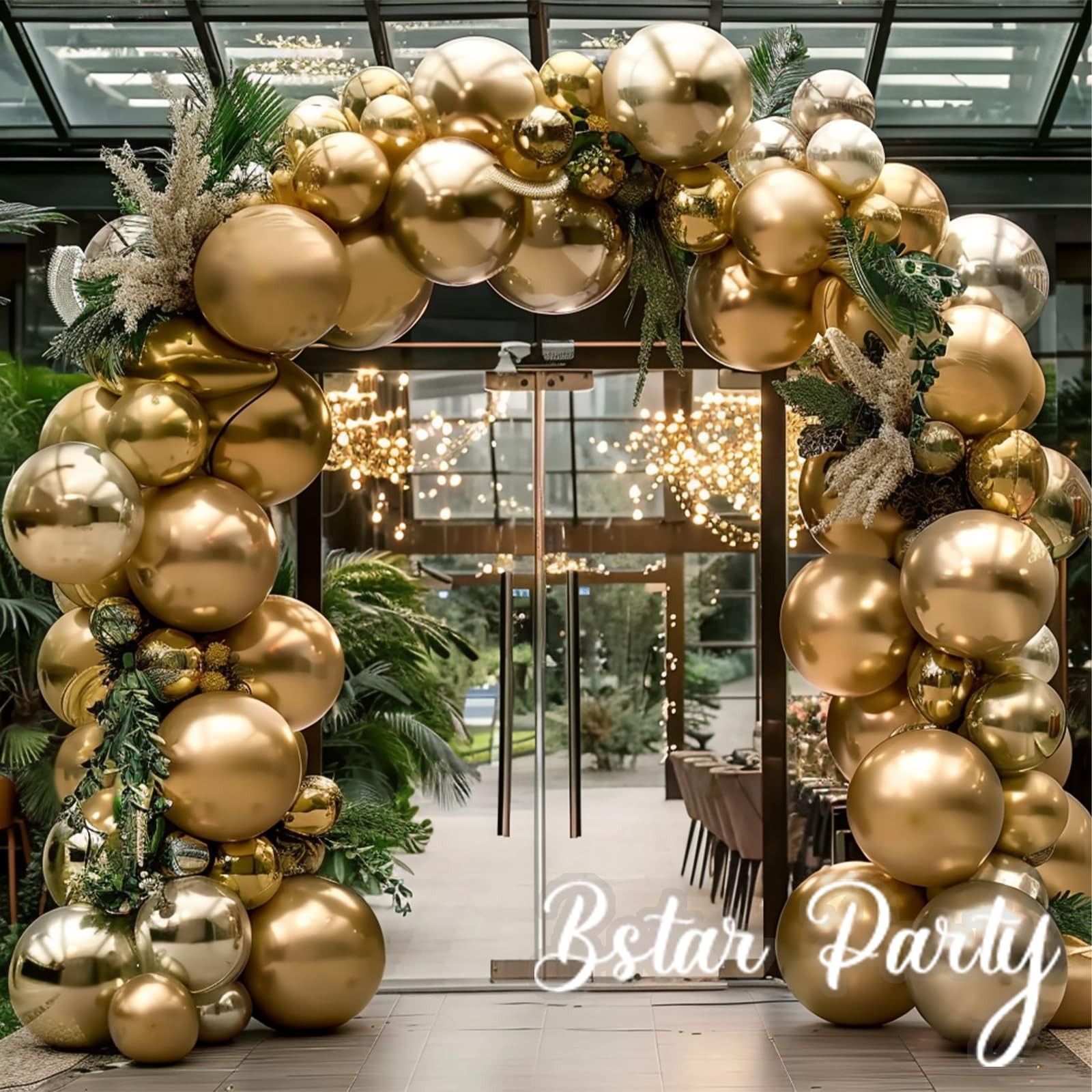 Gold Balloon Arch Kit Different Sizes Chrome Metallic Gold Balloons for Baby …