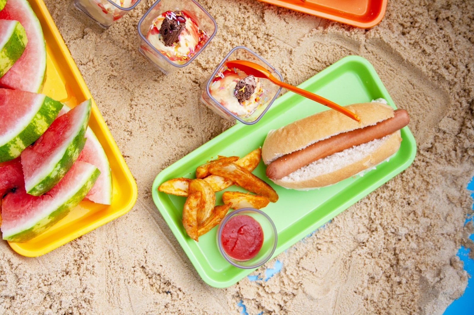 Individual Serving Platters x 6 Shatterproof Plastic Dishwasher & Microwave Safe