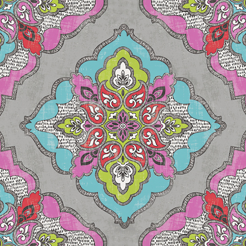 20 Lunch Paper Napkins KALEIDOSCOPE Decoration DECOUPAGE India Style Pattern