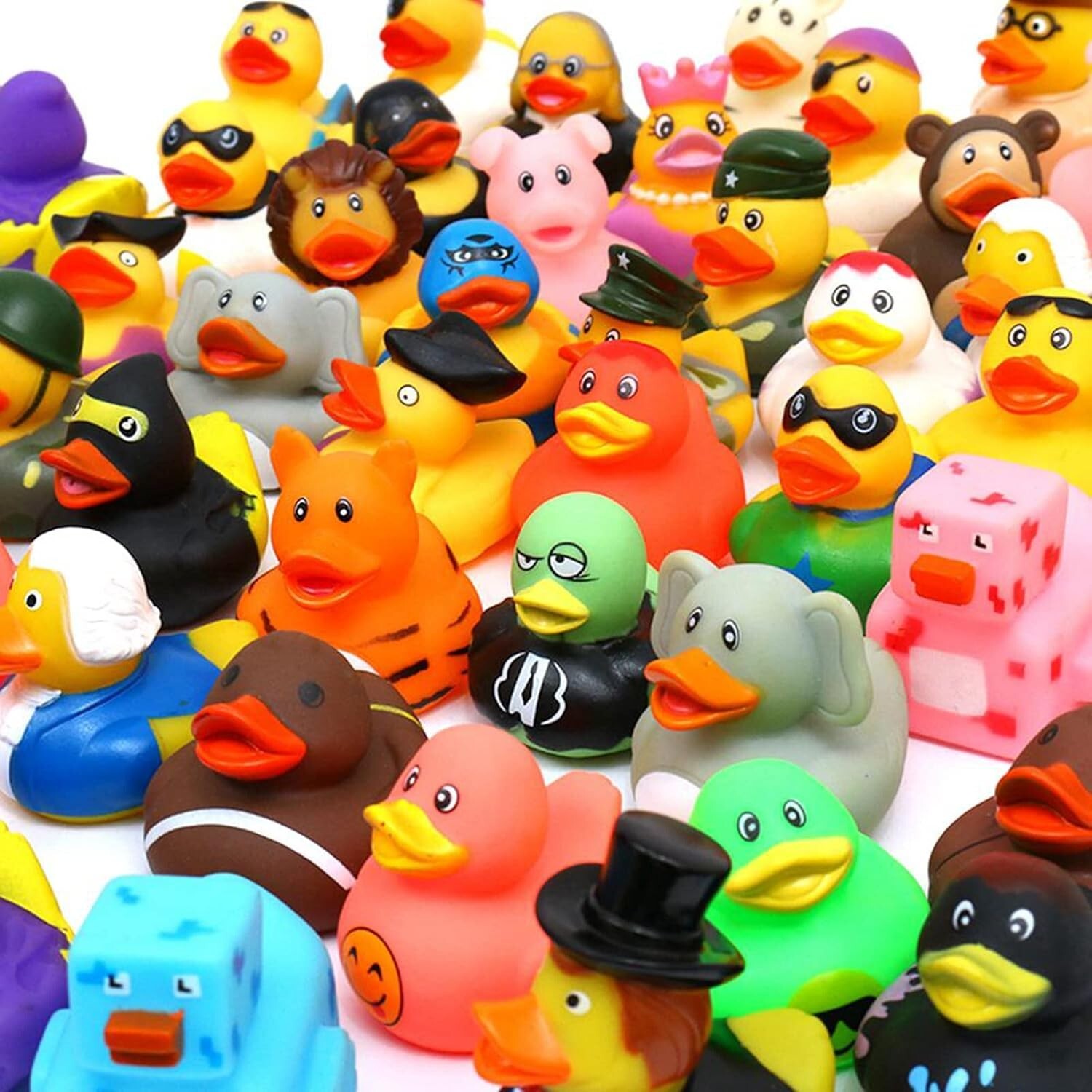 20 PCS – Jeep Ducks for Ducking (Variety) – 20 Unique Assorted Ducks, 2 inches