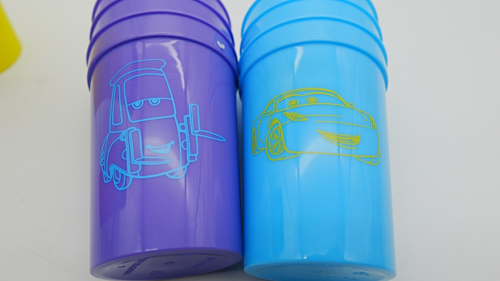 24-Pk 12oz Animated Cars Racing Theme Birthday Party Plastic Cups Reusable Drink